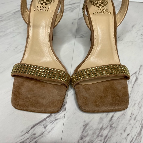 Vince Camuto Saprenda Light Brown Heeled Sandal 7M - Picture 10 of 14